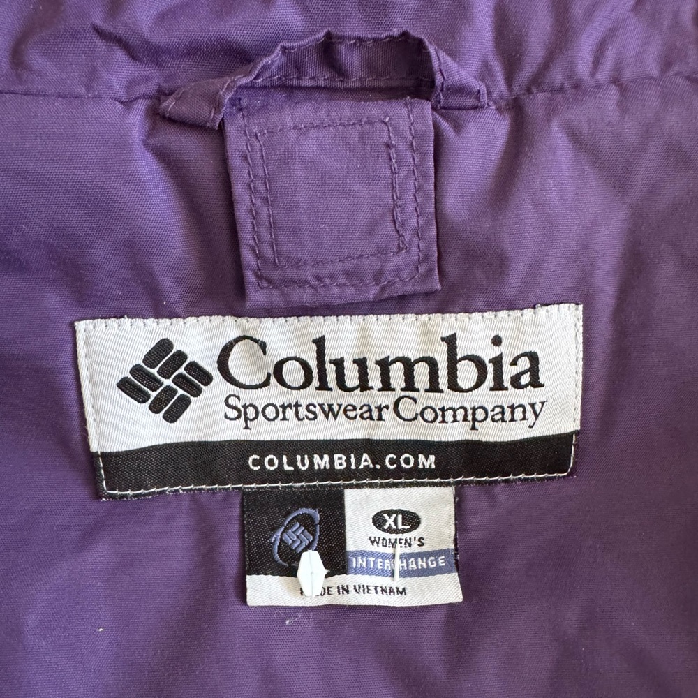 New Columbia Interchange Waterproof Ski Jacket Outdoor Insulated Snow Purple XL - Picture 4 of 12